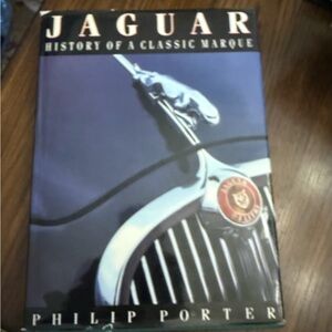 Jaguar: History of a Classic Marque - Blue Hardcover vintage Book